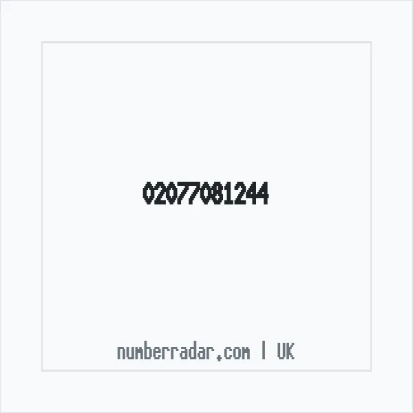 Reverse number check for +44 20 7708 1244 — who called me?