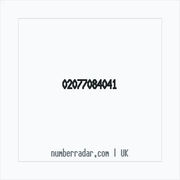 Reverse number check for +44 20 7708 4041 — who called me?