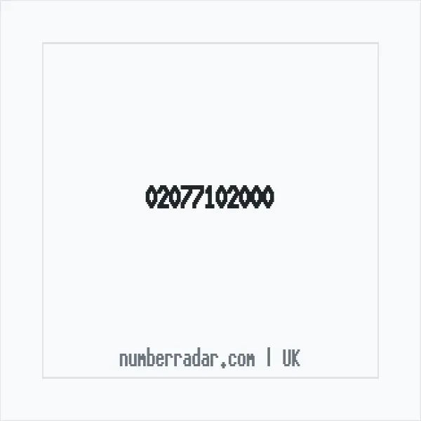 Reverse number check for +44 20 7710 2000 — who called me?