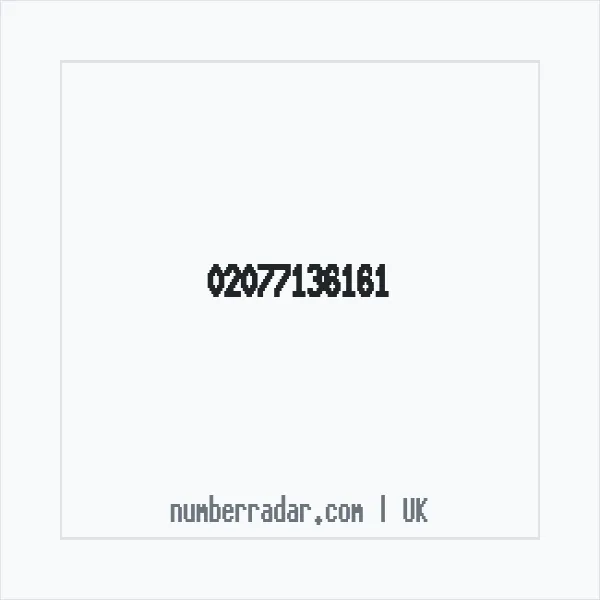 Reverse number check for +44 20 7713 6161 — who called me?