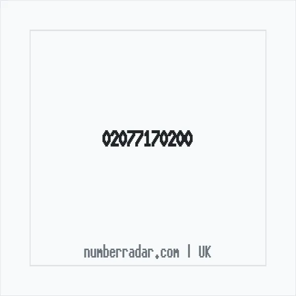 Reverse number check for +44 20 7717 0200 — who called me?