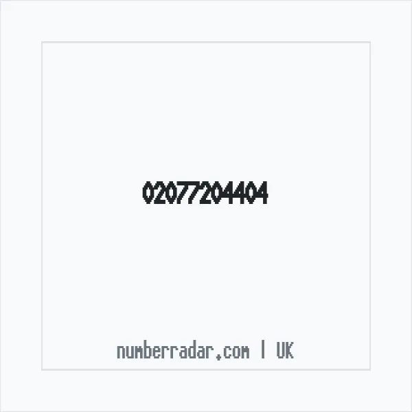 Reverse number check for +44 20 7720 4404 — who called me?
