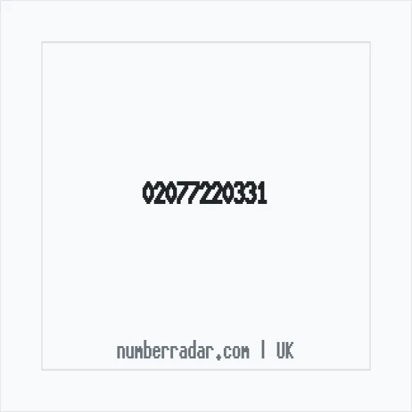 Reverse number check for +44 20 7722 0331 — who called me?