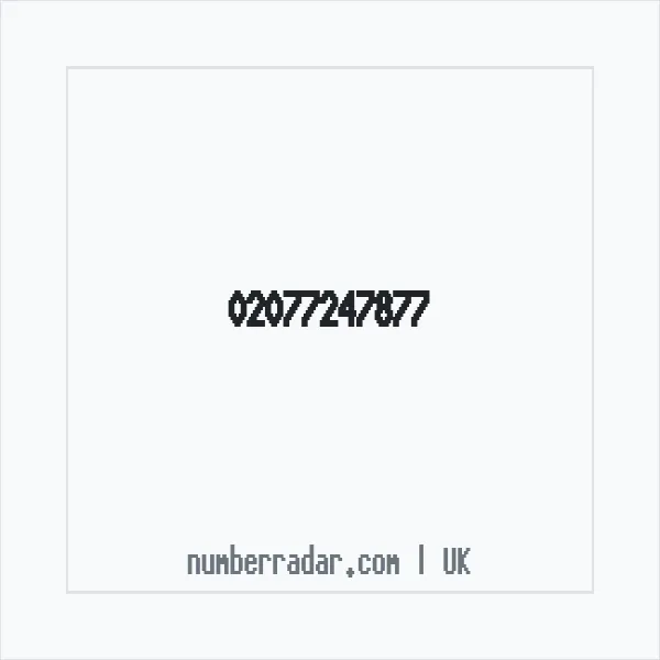 Reverse number check for +44 20 7724 7877 — who called me?