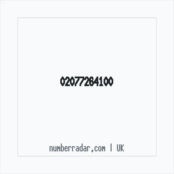 Reverse number check for +44 20 7726 4100 — who called me?