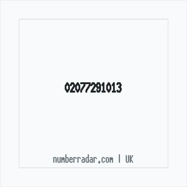 Reverse number check for +44 20 7729 1013 — who called me?