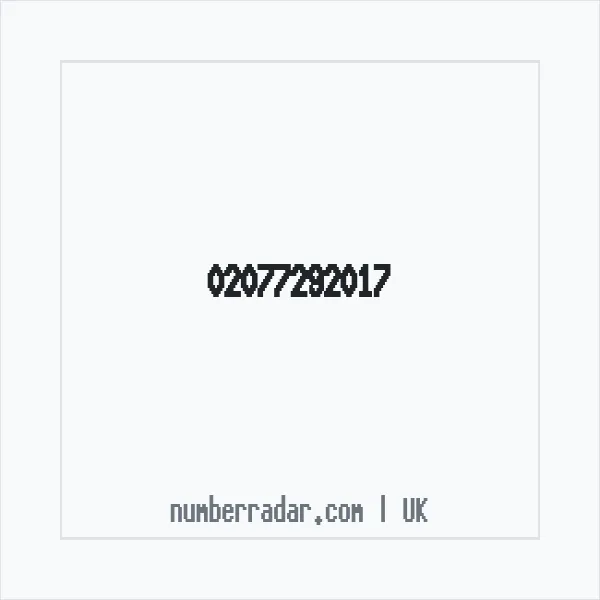 Reverse number check for +44 20 7729 2017 — who called me?