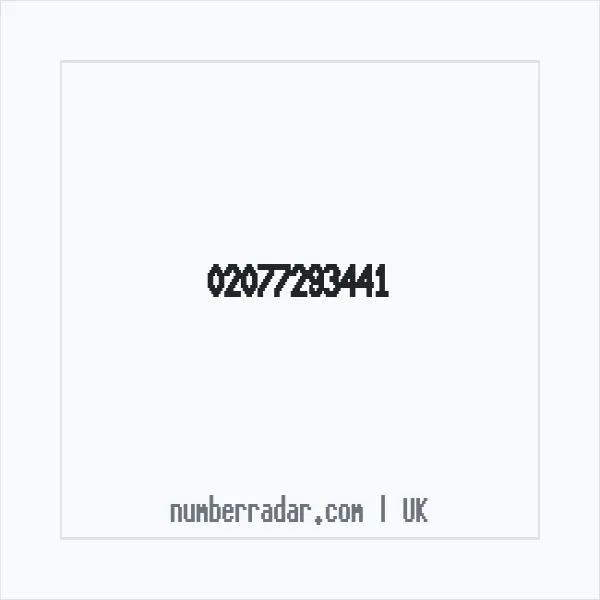 Reverse number check for +44 20 7729 3441 — who called me?