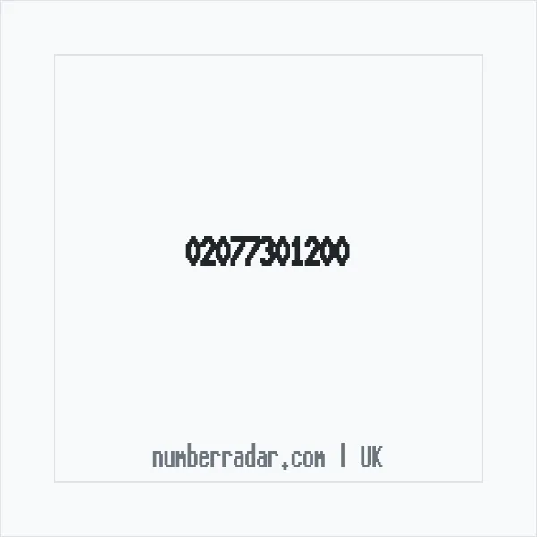 Reverse number check for +44 20 7730 1200 — who called me?