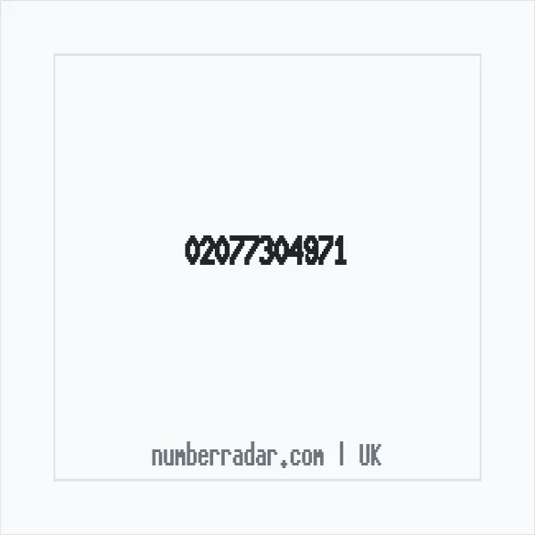 Reverse number check for +44 20 7730 4971 — who called me?