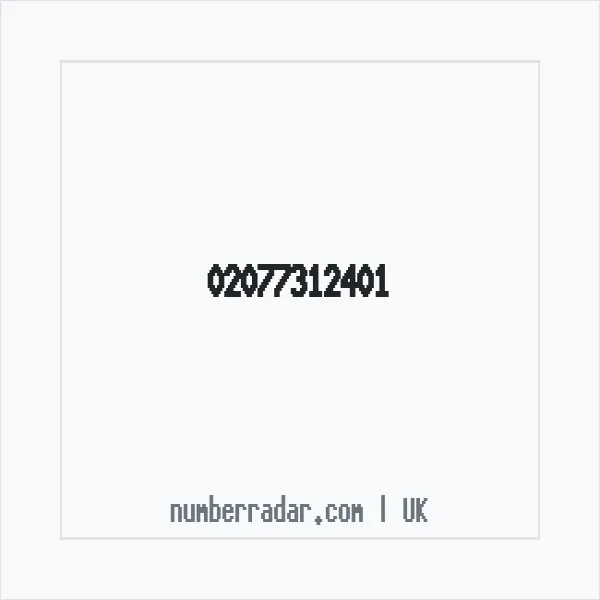 Reverse number check for +44 20 7731 2401 — who called me?