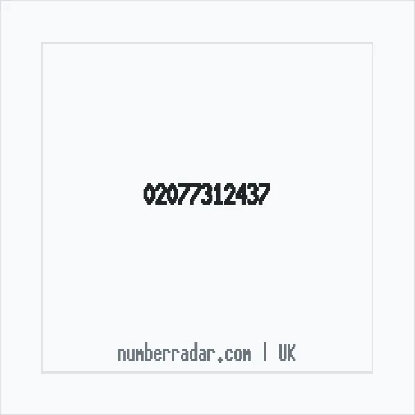 Reverse number check for +44 20 7731 2437 — who called me?