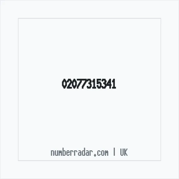 Reverse number check for +44 20 7731 5341 — who called me?