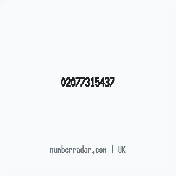 Reverse number check for +44 20 7731 5437 — who called me?