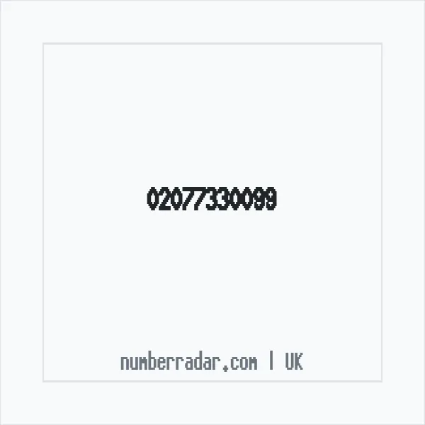 Reverse number check for +44 20 7733 0099 — who called me?