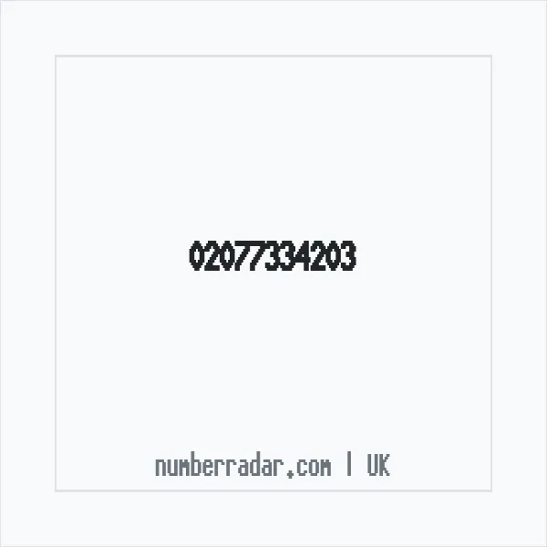 Reverse number check for +44 20 7733 4203 — who called me?
