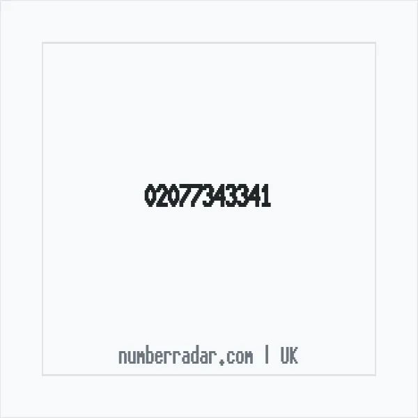Reverse number check for +44 20 7734 3341 — who called me?