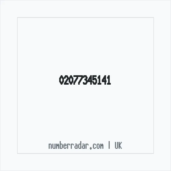 Reverse number check for +44 20 7734 5141 — who called me?