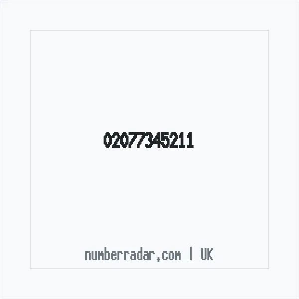 Reverse number check for +44 20 7734 5211 — who called me?