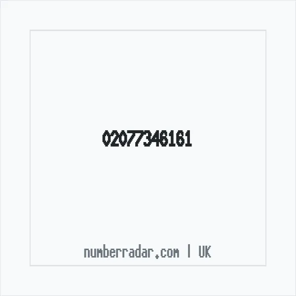 Reverse number check for +44 20 7734 6161 — who called me?