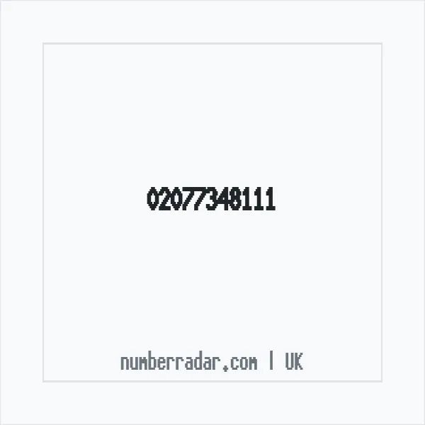 Reverse number check for +44 20 7734 8111 — who called me?