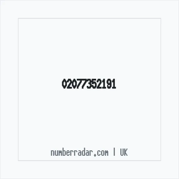 Reverse number check for +44 20 7735 2191 — who called me?