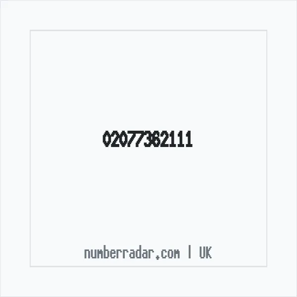 Reverse number check for +44 20 7736 2111 — who called me?