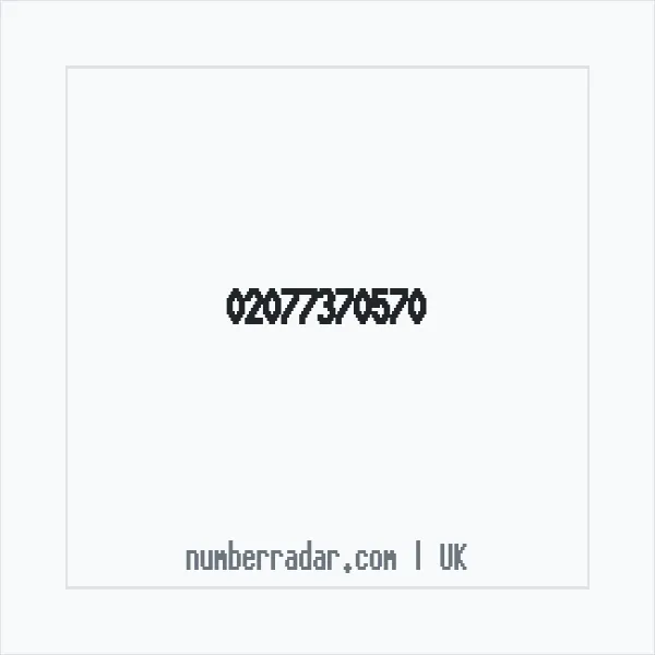 Reverse number check for +44 20 7737 0570 — who called me?