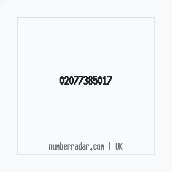 Reverse number check for +44 20 7738 5017 — who called me?