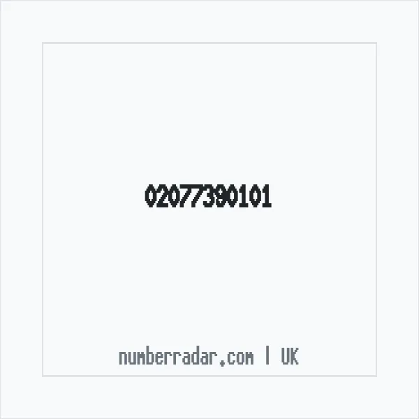 Reverse number check for +44 20 7739 0101 — who called me?