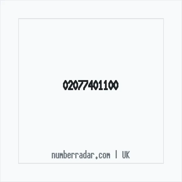 Reverse number check for +44 20 7740 1100 — who called me?