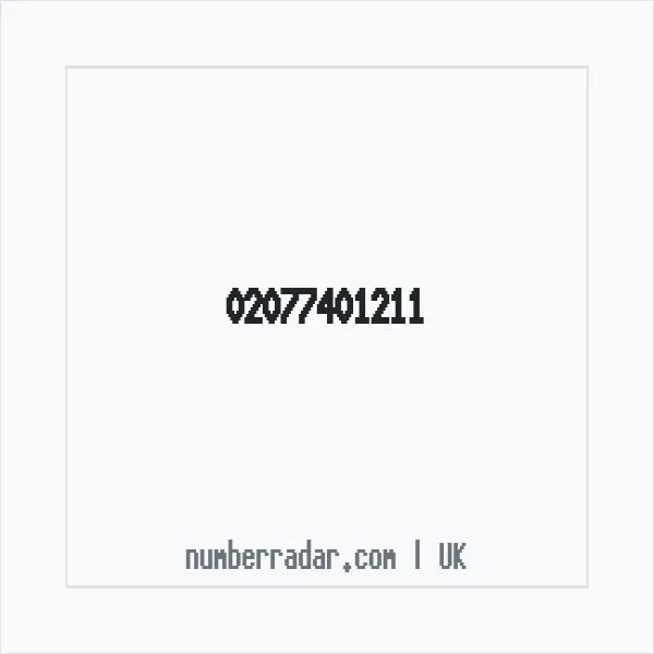 Reverse number check for +44 20 7740 1211 — who called me?