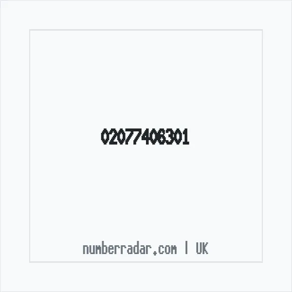 Reverse number check for +44 20 7740 6301 — who called me?