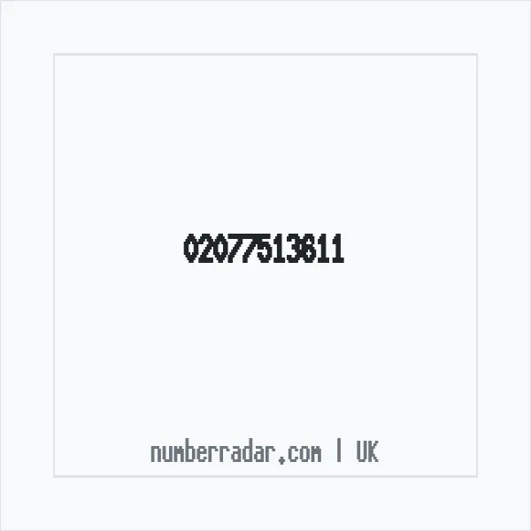 Reverse number check for +44 20 7751 3611 — who called me?