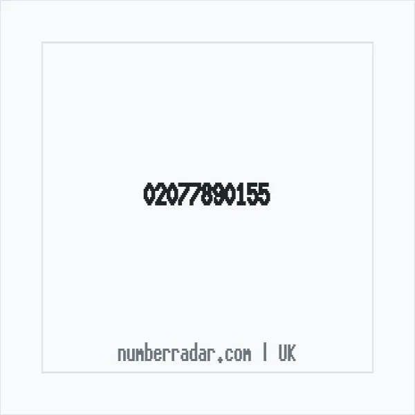 Reverse number check for +44 20 7789 0155 — who called me?