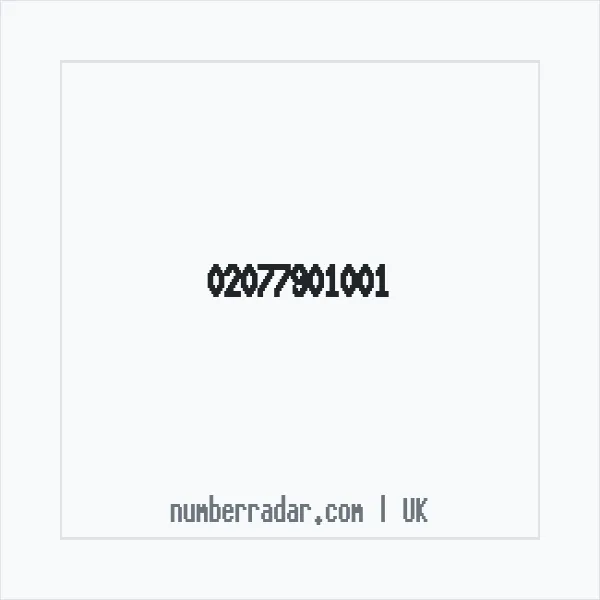 Reverse number check for +44 20 7790 1001 — who called me?