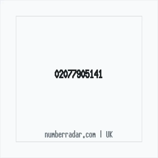 Reverse number check for +44 20 7790 5141 — who called me?
