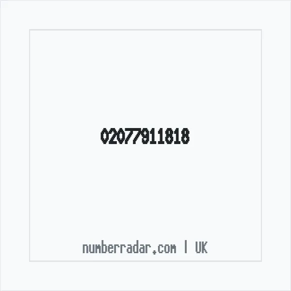 Reverse number check for +44 20 7791 1818 — who called me?