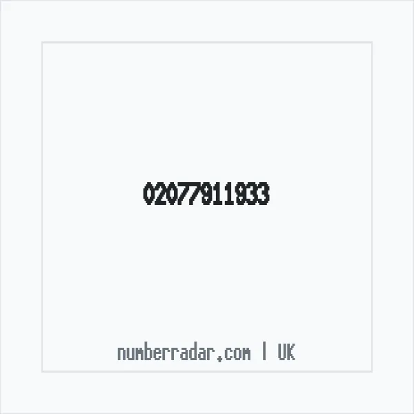 Reverse number check for +44 20 7791 1933 — who called me?