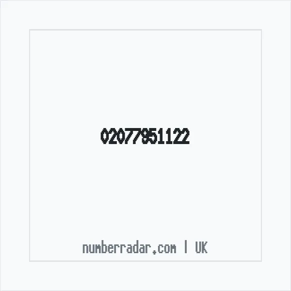 Reverse number check for +44 20 7795 1122 — who called me?