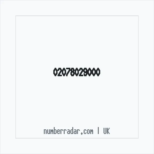 Reverse number check for +44 20 7802 9000 — who called me?