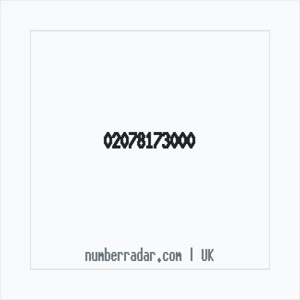 Reverse number check for +44 20 7817 3000 — who called me?