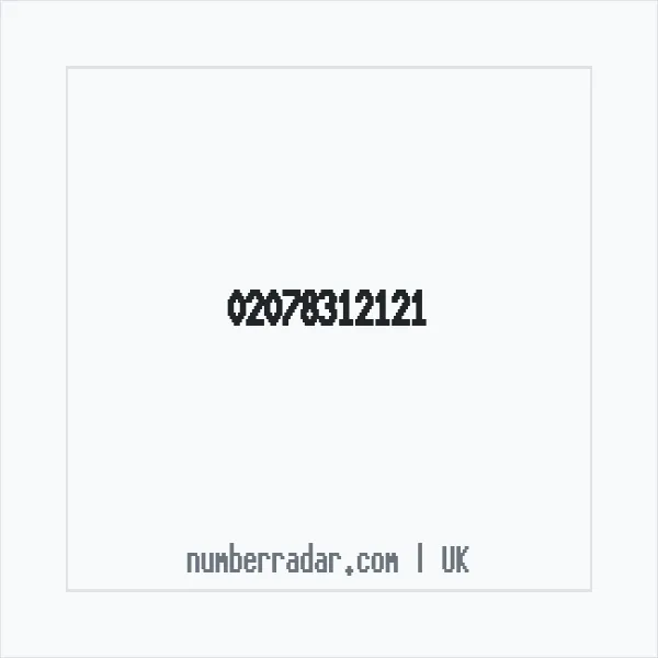 Reverse number check for +44 20 7831 2121 — who called me?