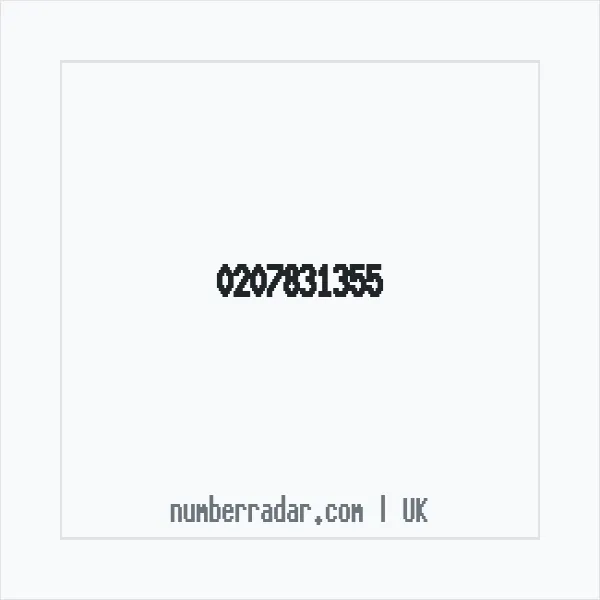 Reverse number check for +44 207831355 — who called me?