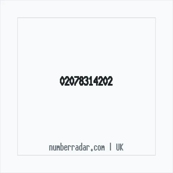 Reverse number check for +44 20 7831 4202 — who called me?