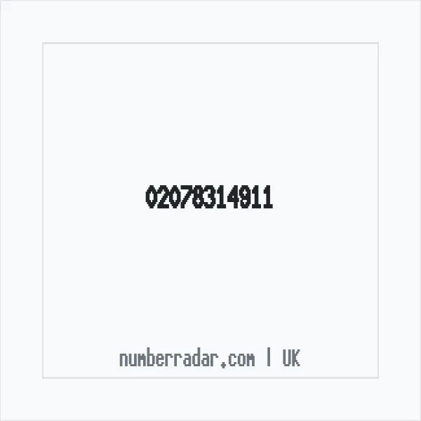 Reverse number check for +44 20 7831 4911 — who called me?