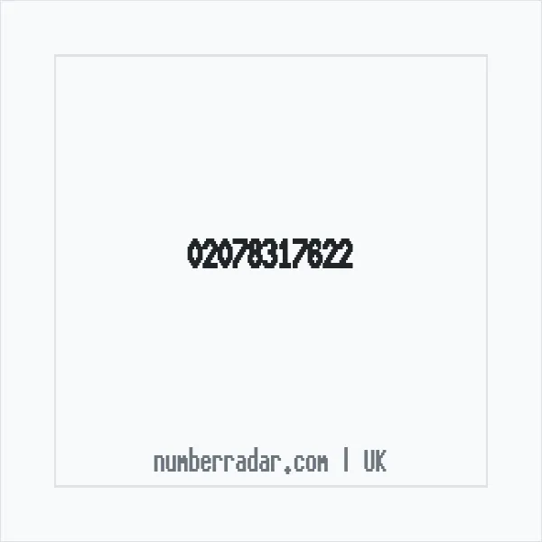 Reverse number check for +44 20 7831 7622 — who called me?
