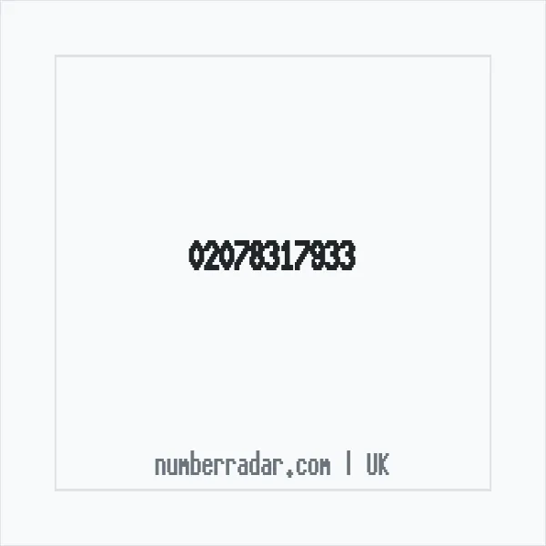 Reverse number check for +44 20 7831 7933 — who called me?