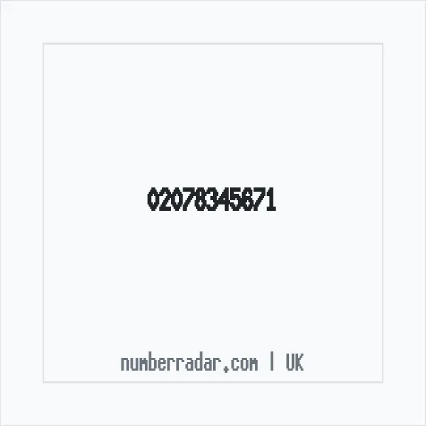 Reverse number check for +44 20 7834 5671 — who called me?