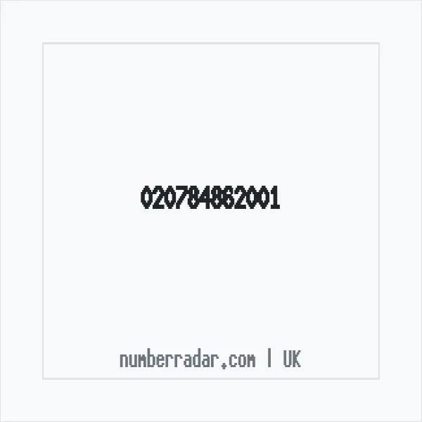 Reverse number check for +44 (2078) 486-200 — who called me?